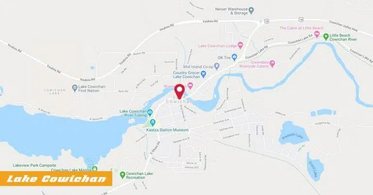 A map of our service area in Lake Cowichan